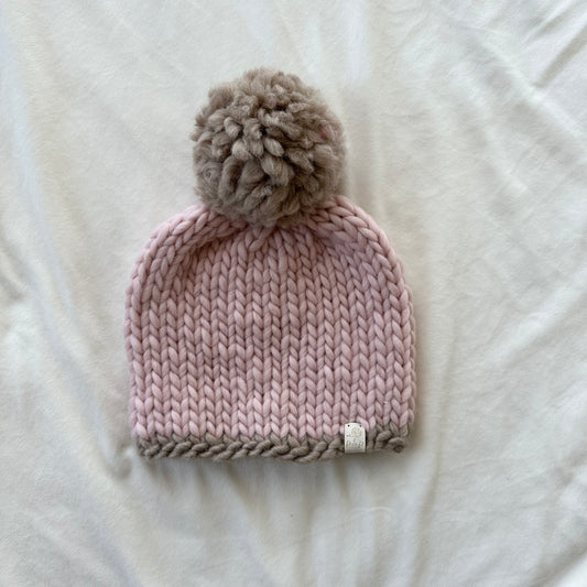 Ready To Ship: Rose + Brown Aspen Beanie