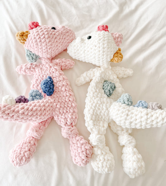 Mini + Regular Rainbow Dino Lovey