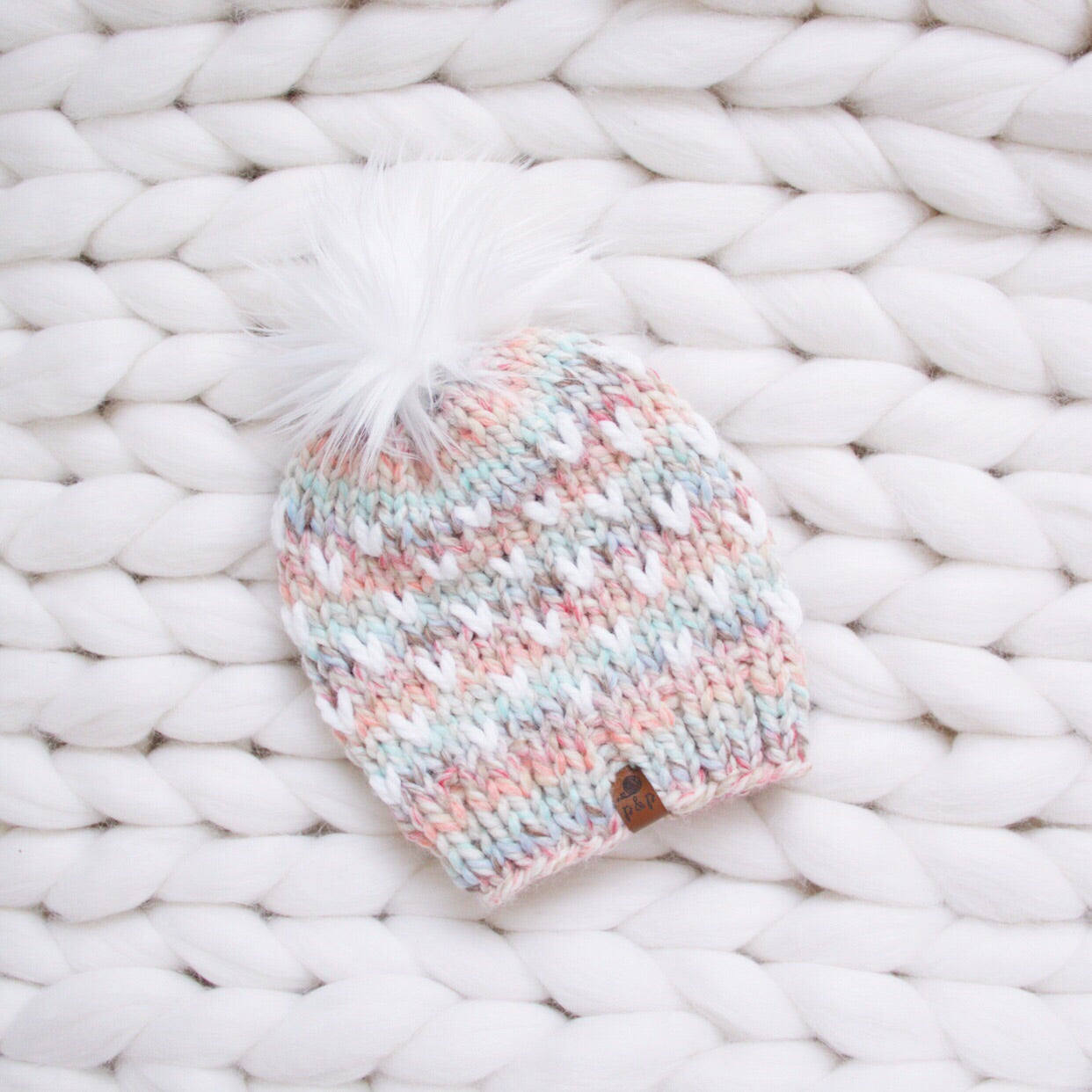 Mini Heart Knit Hat